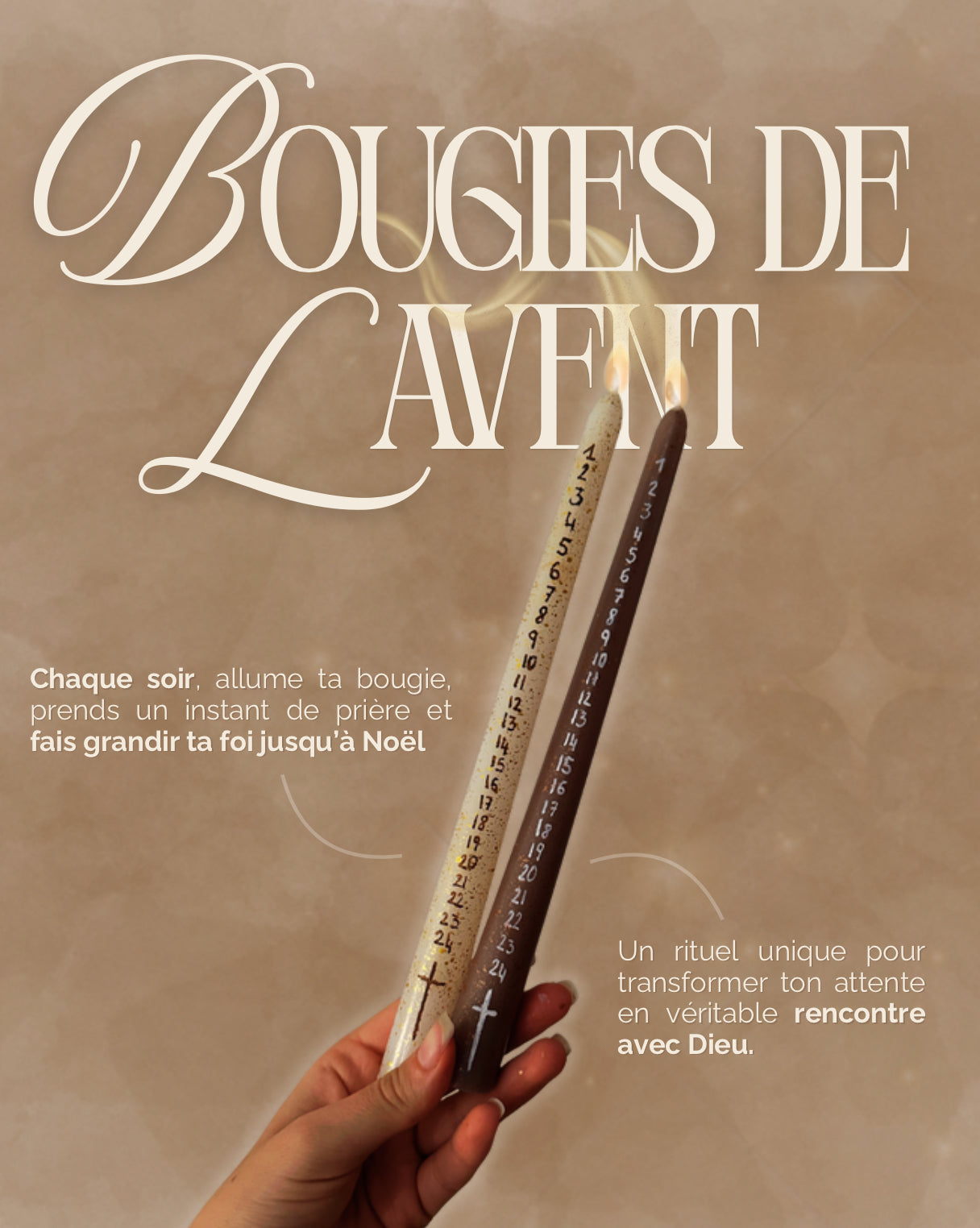 Bougie + bougeoir